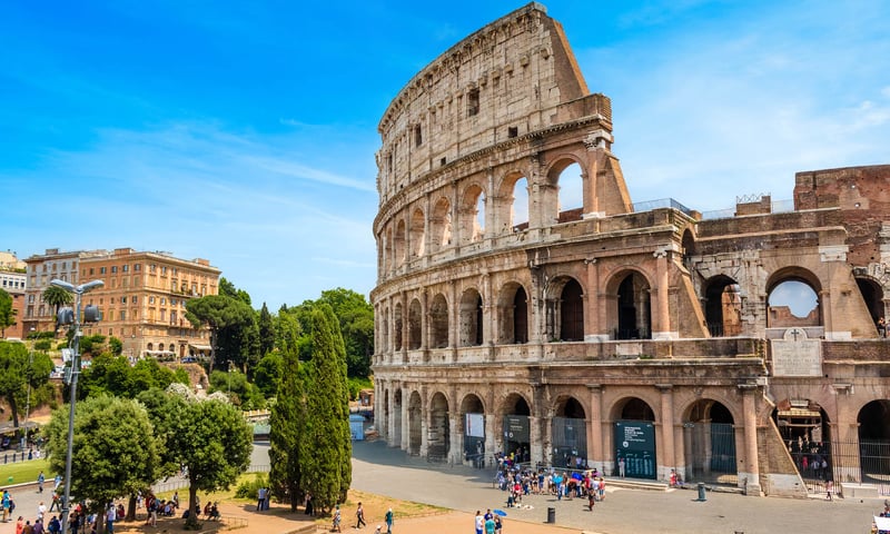 Visit the Colosseum with free time in Rome, Italy.