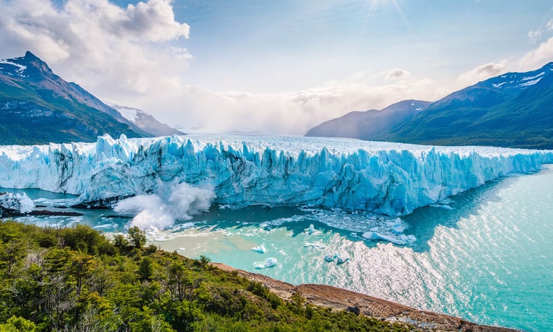 Stand in awe of Perito Moreno Glacier in Los Glaciares National Park, Argentina.