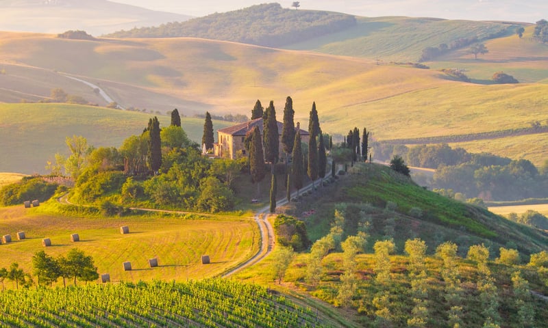 Fall in love with the countryside of Tuscany, Italy.