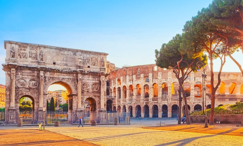 Begin your adventure in Rome, Italy.