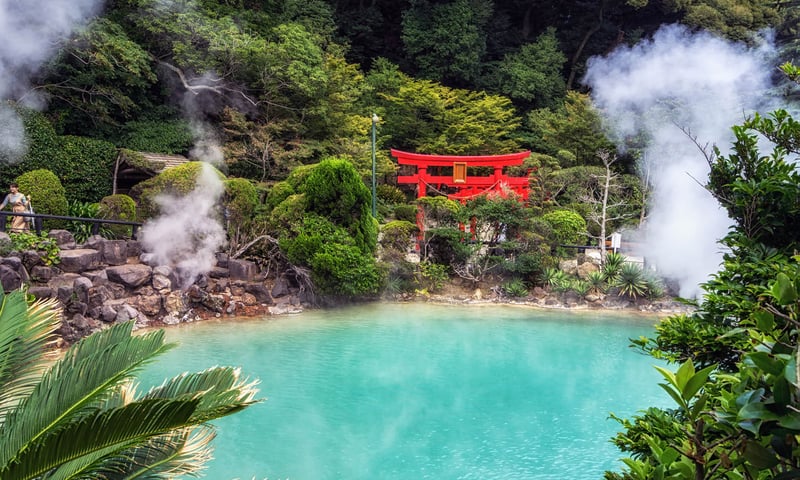 Umi Jigoku, one of seven "Hells of Beppu", Japan.