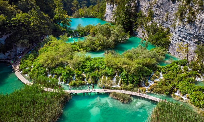 Explore Plitvice Lakes National Park, Croatia.