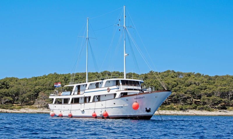 Cruise  on the premium MS Azimut (or similar).