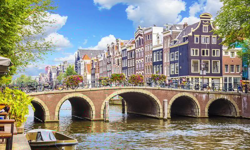 Amsterdam is a city and port in the Netherlands.