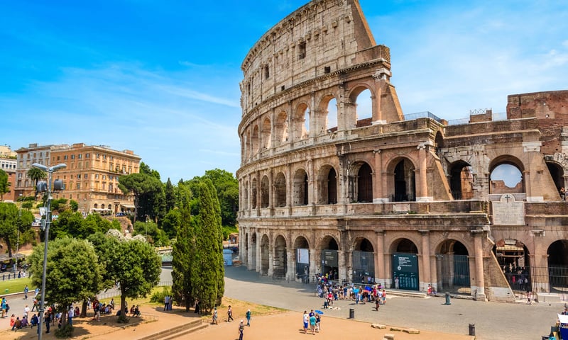See the Colosseum on tour in Rome, Italy.