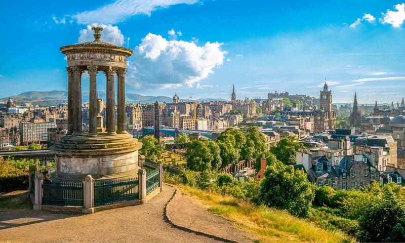 Edinburgh city lies on the east coast of Scotland.