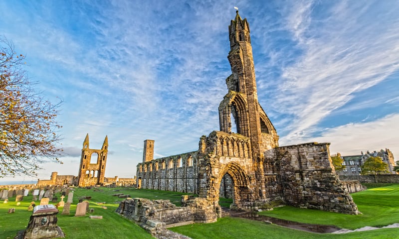 The Cathedral of St Andrew is a ruined cathedral in St Andrews, Fife, Scotland.