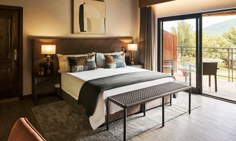 Deluxe Room at Letamo Lodge, Qwabi Private Game Reserve, South Africa, Itinerary 1.
