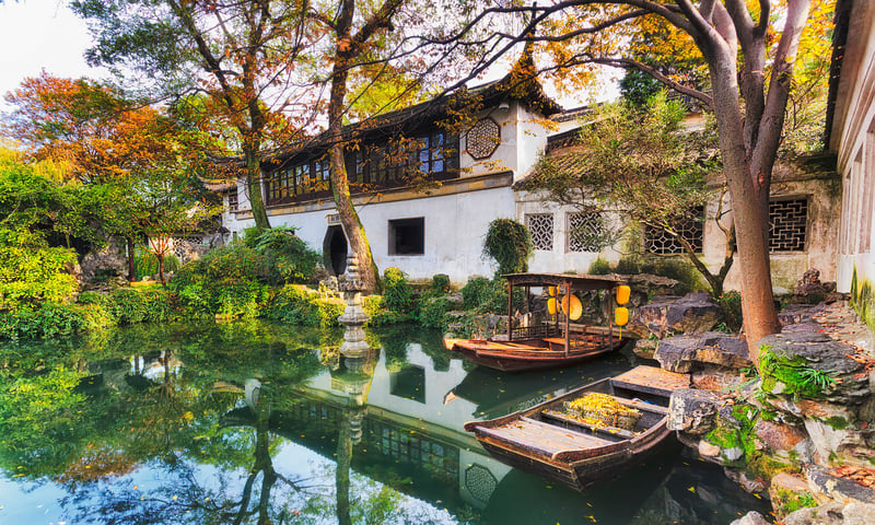 Visit Suzhou’s UNESCO-listed classical Lingering Gardens.