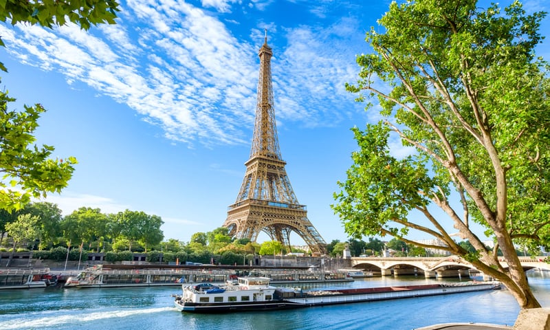 Begin your adventure in Paris, France.