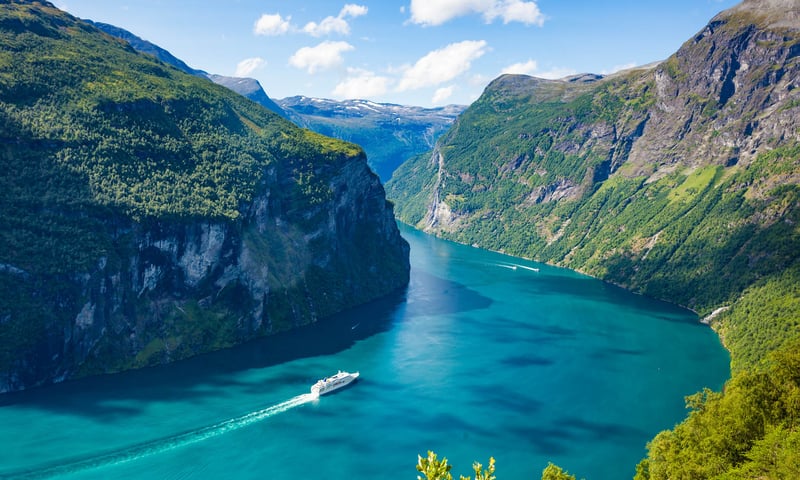 Sail through Norway's stunning fjords.