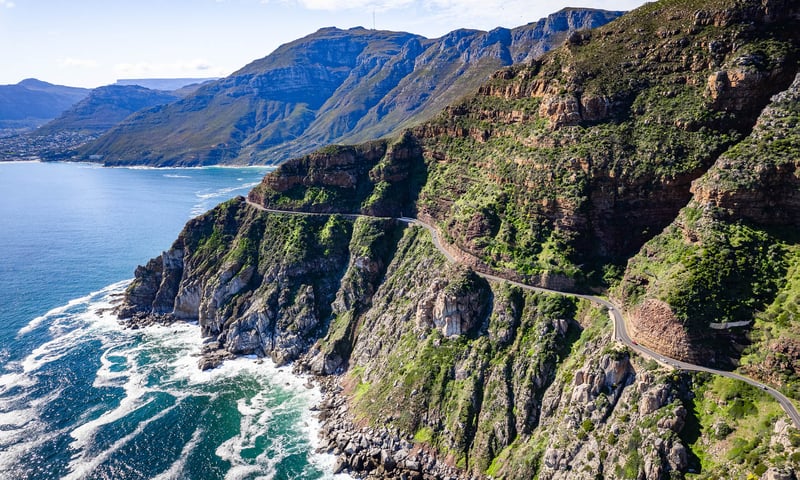 Drive along Chapman’s Peak, South Africa.