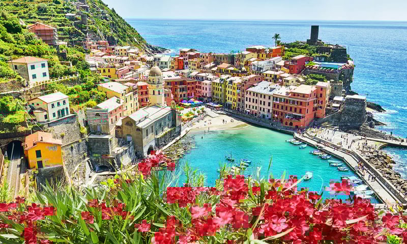 Cinque Terre is a UNESCO World Heritage region on Italy's Ligurian coast.