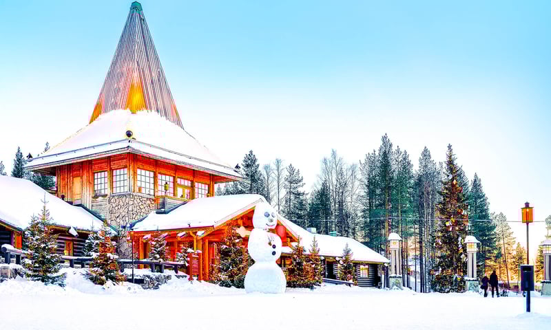 You'll believe in Santa after meeting him in person at Santa’s Village in Rovaniemi, Finland.