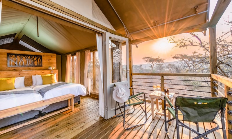 Stay in a 4-star luxury tented lodge, perfectly situated close to Kruger National Park.