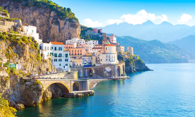 Embrace La Dolce Vita as you cruise along the Amalfi Coast, Italy.