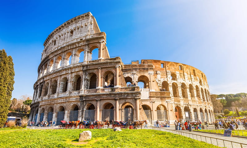 See one of the world's most iconic sights, the Colosseum in Rome, Italy.