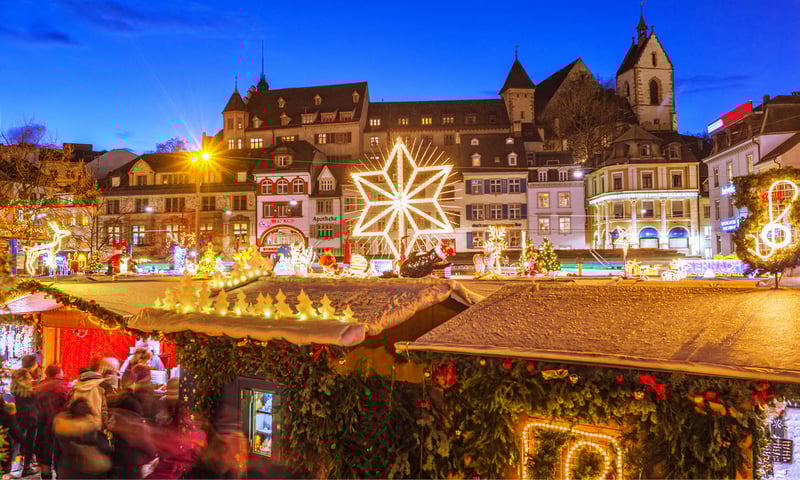 Basel boasts the largest Christmas market in Switzerland.