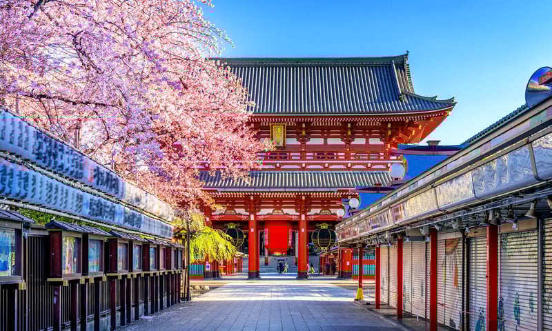 Your cruise takes you from Canada to Tokyo, Japan, home to the popular Senso-ji temple in Asakusa.