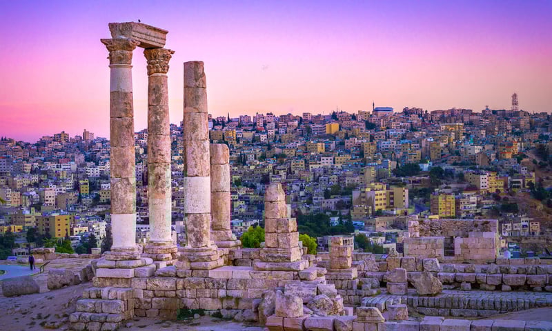 Visit Jordan’s capital, Amman, for a fascinating mix of old and new worlds.