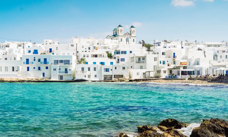 Paros sits in the heart of the Aegean Sea.
