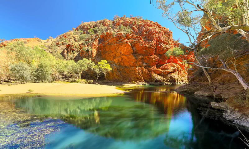 Ellery Creek, Northern Territory, Australia, is extremely picturesque.
