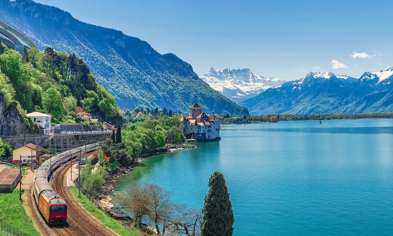Tour Chillon Castle and enjoy a wine degustation in Switzerland.