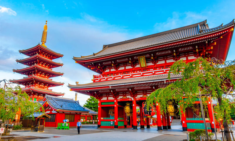 Seek out the Senso-ji Temple, an ancient Buddhist temple in the Asakusa District of  Tokyo.