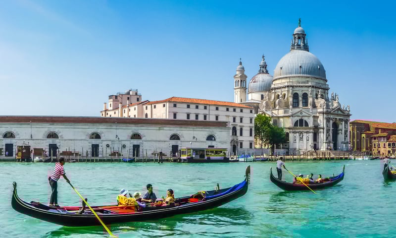 Spend leisure time in romantic Venice, Italy.