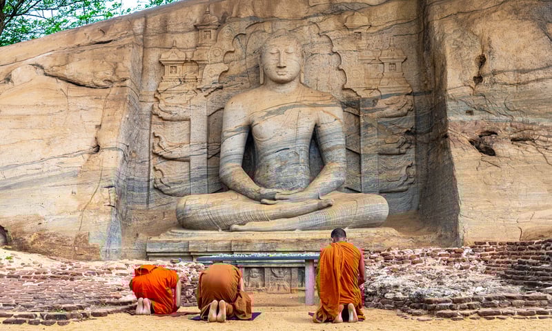 The Gal Vihara Buddha in Polonnaruwa dates back to the 12th Century.