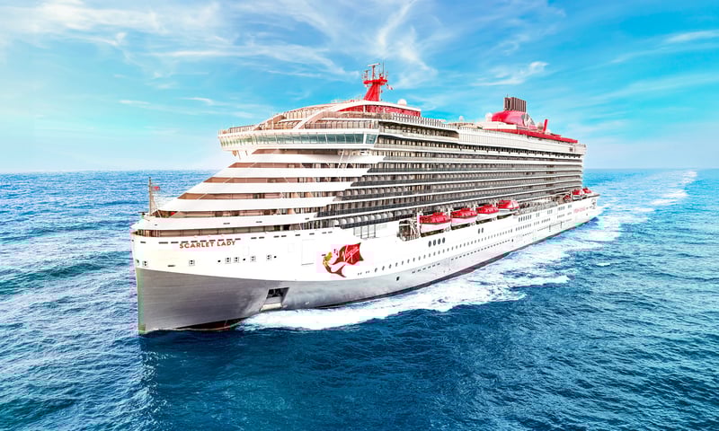 Embark on a 7-night Greek Island cruise aboard Virgin Voyages' Scarlet Lady.