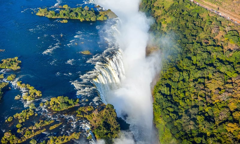 Explore both Zambia and Zimbabwe sides of Victoria Falls.