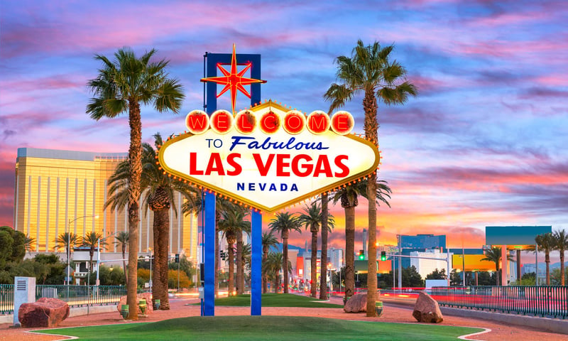 The iconic sign in Las Vegas, Nevada.