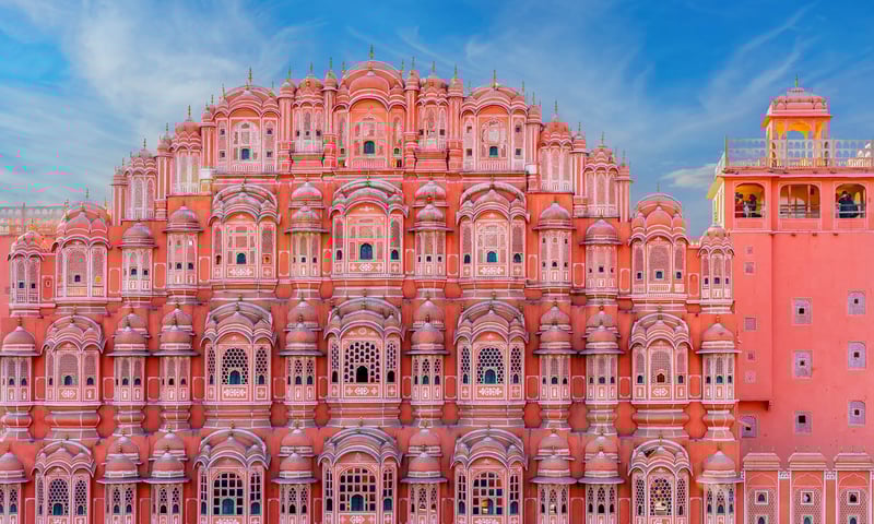 Jaipur's Hawa Mahal was built to allow royal ladies to look out to the streets without being seen.