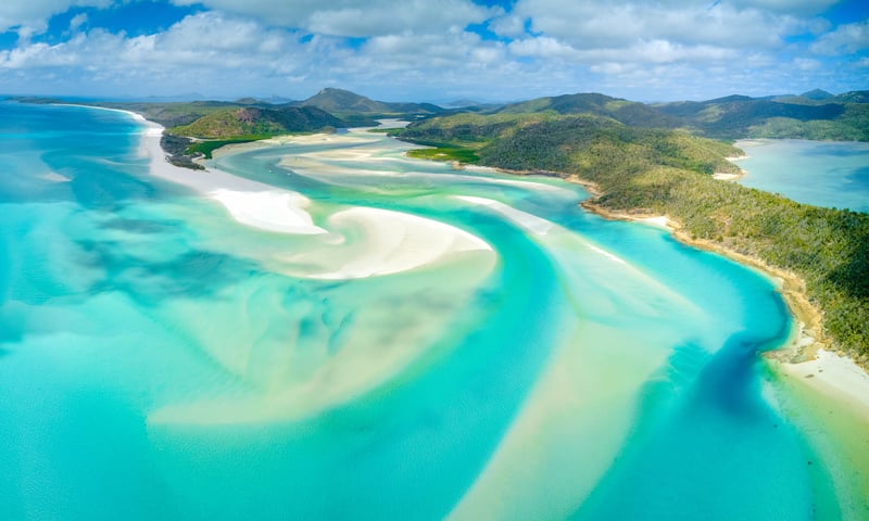 Whitehaven Beach is a stunning stretch on Whitsunday Island, Australia.