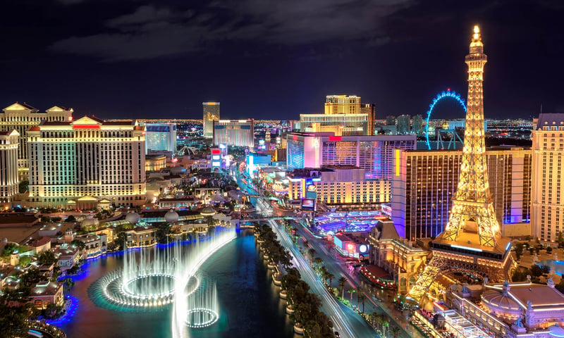 Las Vegas is known for its nightlife, casinos and bars.