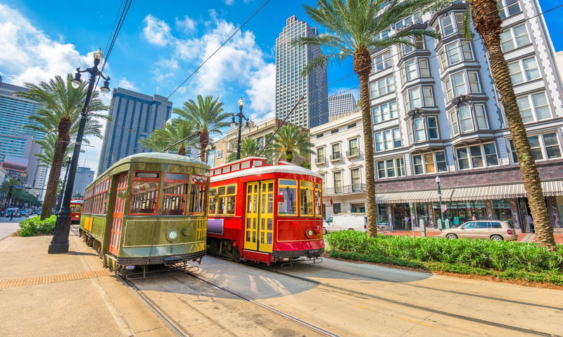 Wander through the historic French Quarter in New Orleans.