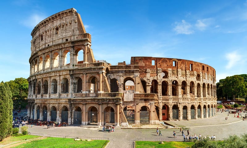 Visit Rome's famous Colosseum on an optional tour, charges apply.