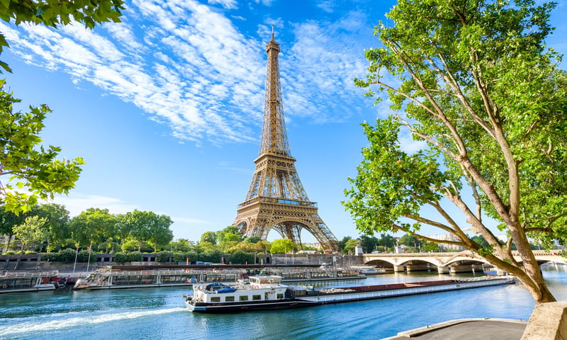 Travel from Paris, France, to Switzerland, the beautiful lakes of Italy and beyond.