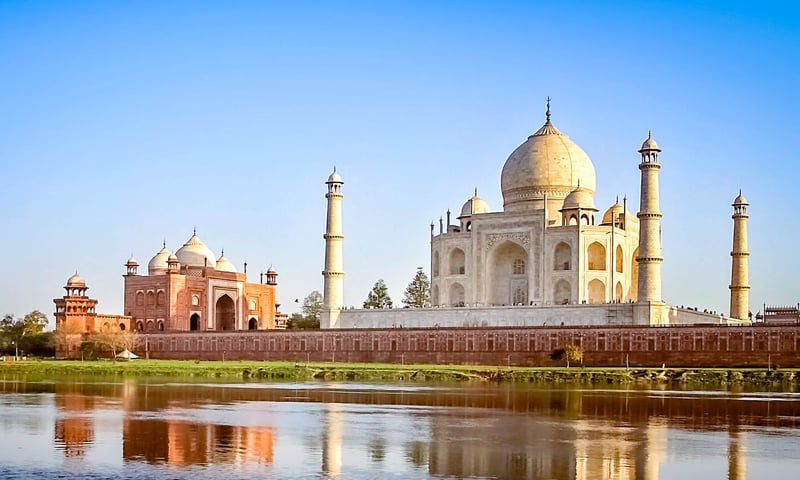 Experience the Taj Mahal in Agra, India.