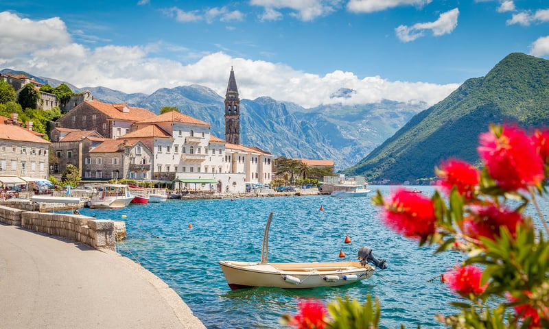 The UNESCO-listed medieval walled city of Kotor, Montenegro is set on Europe's most southern fjord.