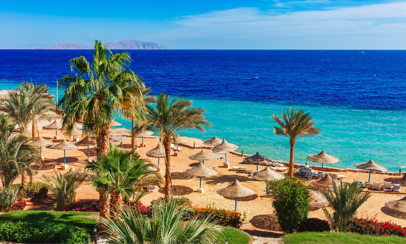 Enjoy the Red Sea in Hurghada, Egypt.