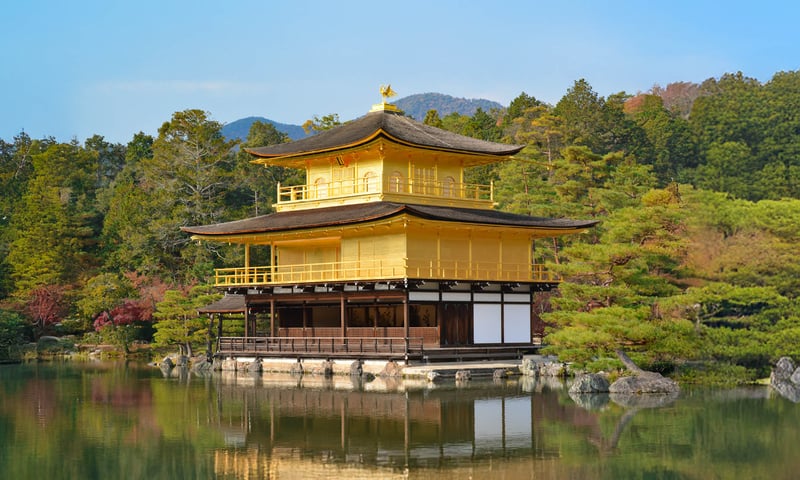 Kinkaku-ji, the Golden Pavilion, is one of Kyoto's most iconic sights.