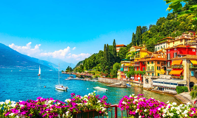 Italy's Lake Como is surrounded by beautiful villages.
