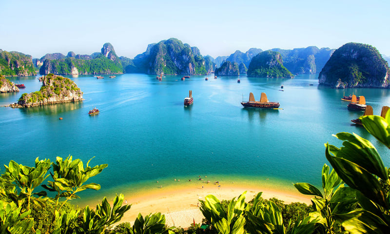 The thousands of limestone islets of Ha Long Bay are breathtaking.