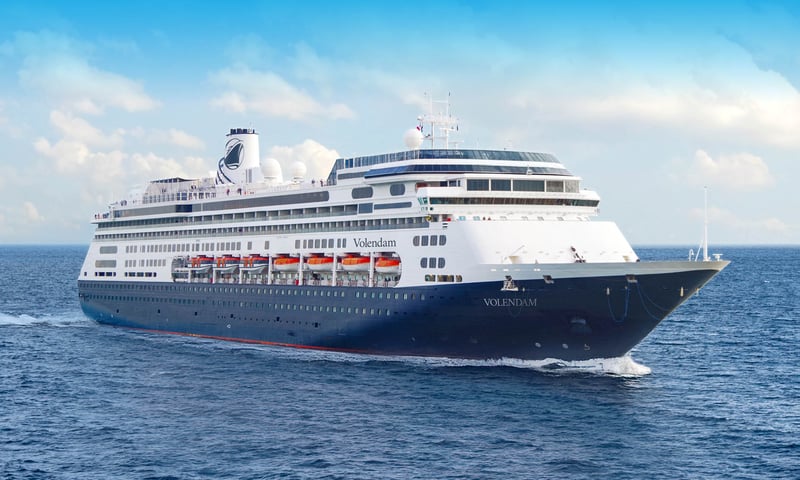 Embark on an 18-night cruise onboard Holland America's Volendam.
