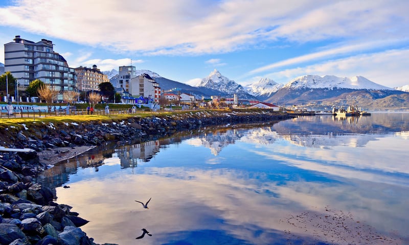 Ushuaiia, Argentina, where the ship operates out of, is the world's southernmost town.