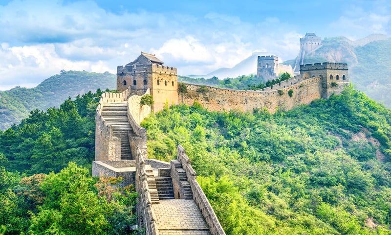 Walk along the iconic Great Wall at Juyong Pass, Beijing, China.