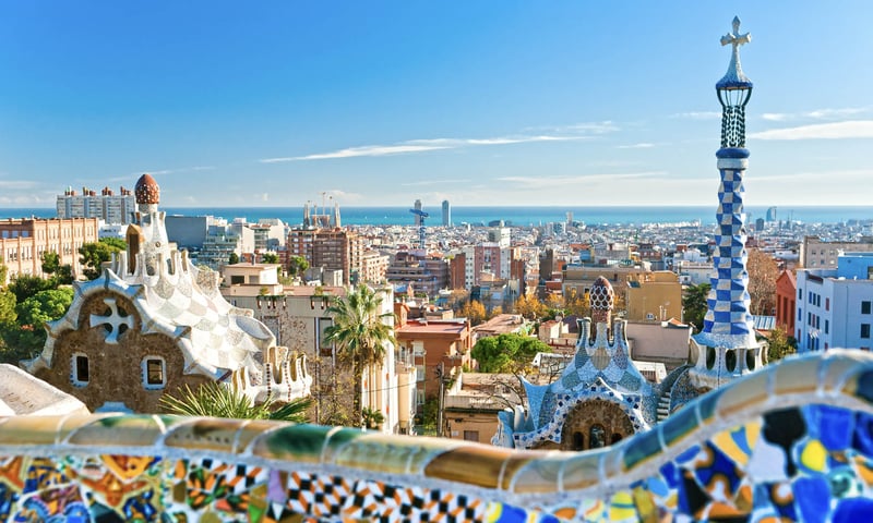 Immerse yourself in the thriving city of Barcelona, Spain.