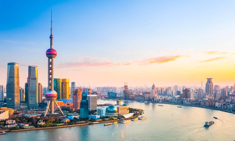 Stroll along The Bund and marvel at the futuristic skyscrapers of Shanghai, China.